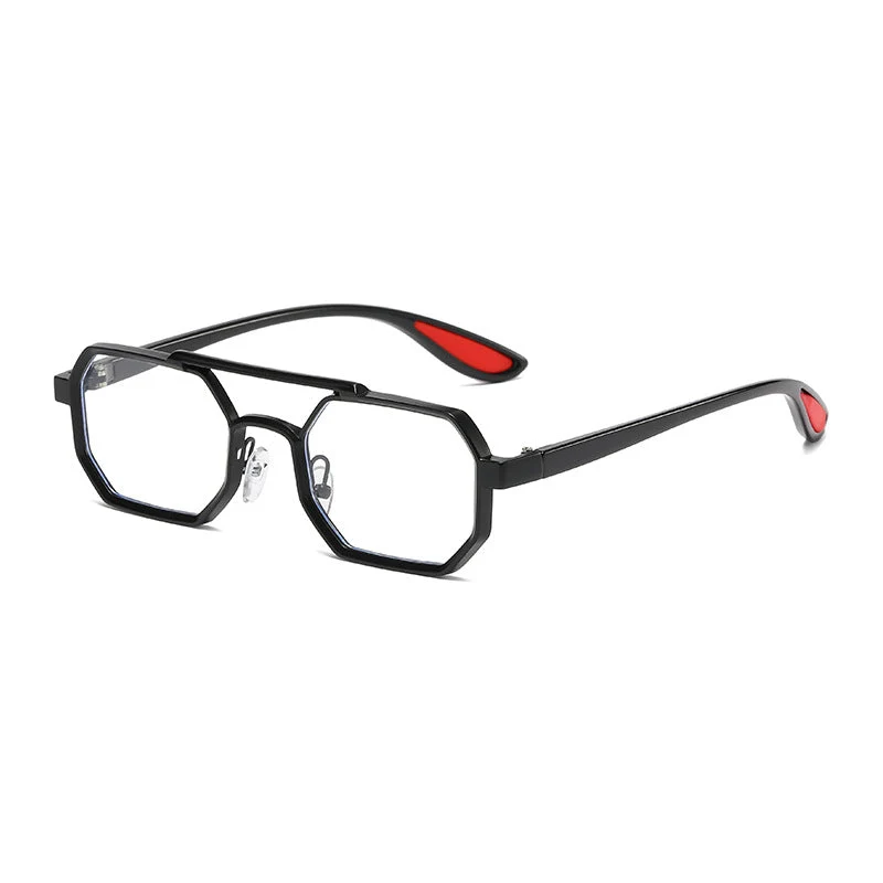 Damer moteriktig designer-solbrille med eksklusiv åttkantet ramme Luvikno
