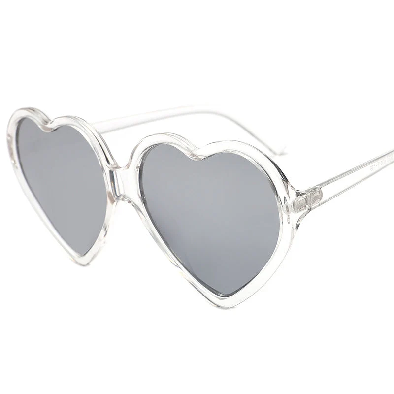 Dame hjerteformet solbrille med stilige rammer Luvikno