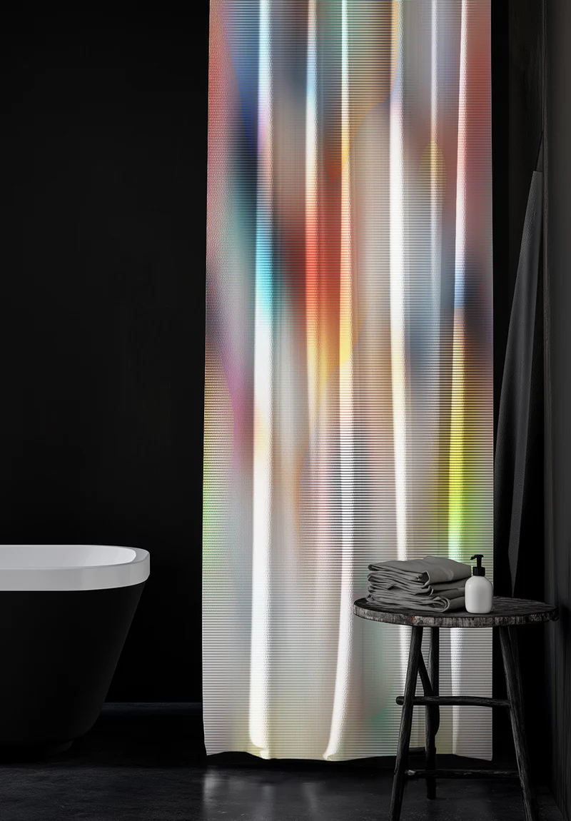 Artist Cotton Shower Curtain "Falster" by Christoffer Joergensen