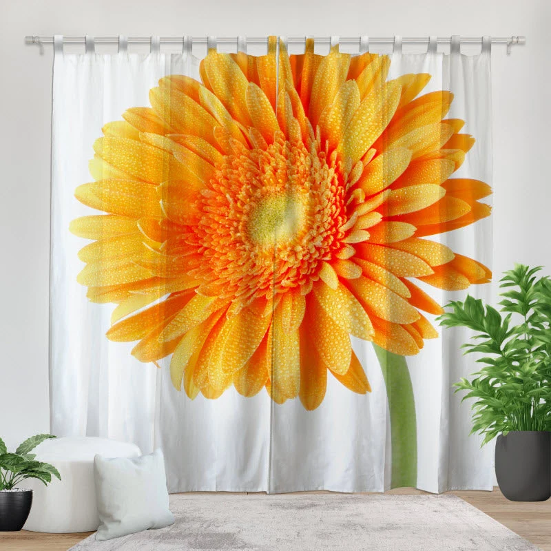 Fotovorhang "Orangene Gerbera"