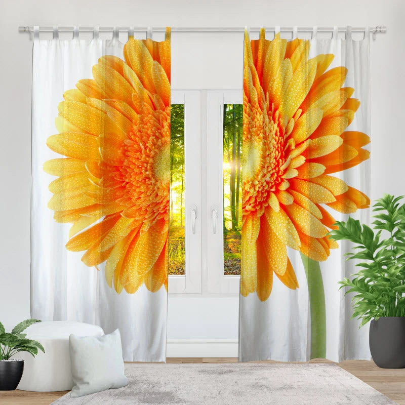Fotovorhang "Orangene Gerbera"