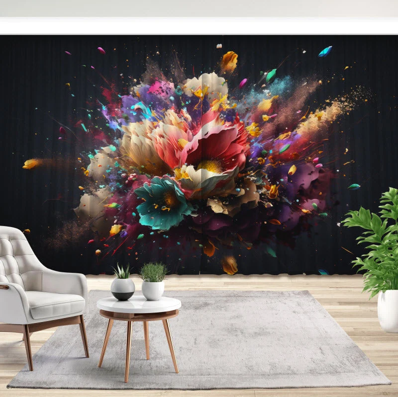 Fotovorhang "Blumenexplosion"
