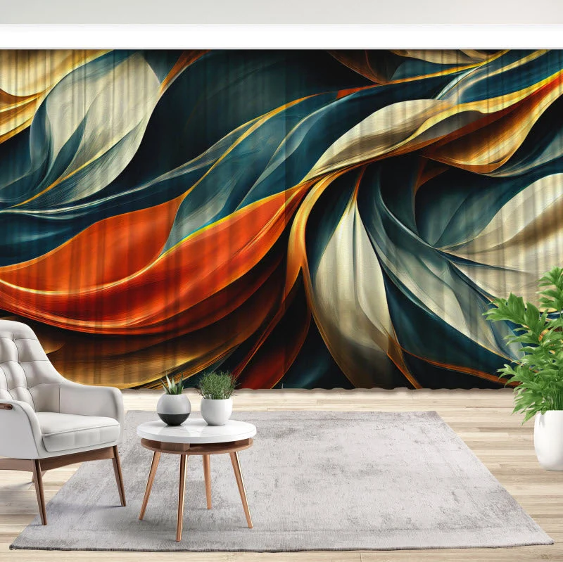 Fotovorhang "Abstrakte Textil Kunst"