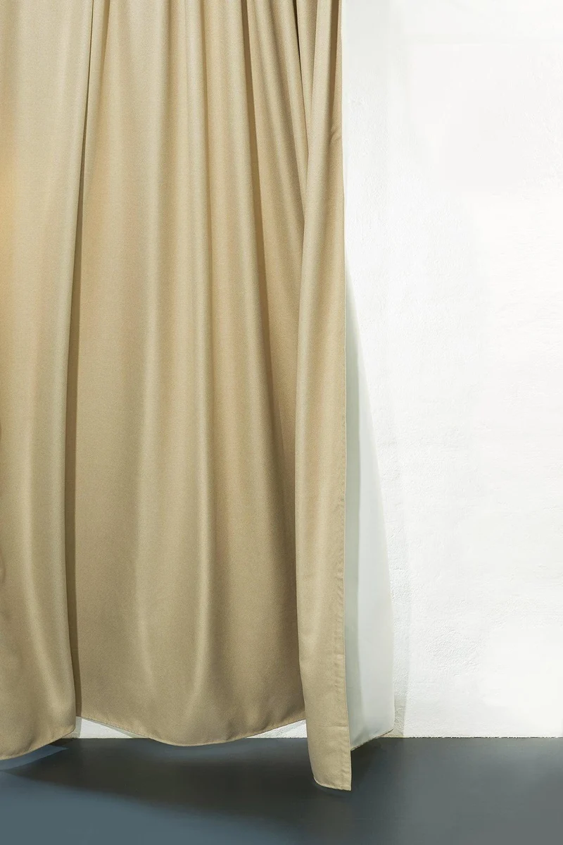 Hangover Dimout Curtain "Whisky Sour" in Sand Color