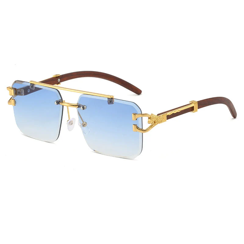 Dame eksklusiv designer-solbrille med luksuriøse detaljer Luvikno
