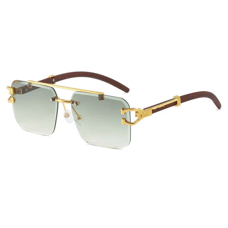 Dame eksklusiv designer-solbrille med luksuriøse detaljer Luvikno