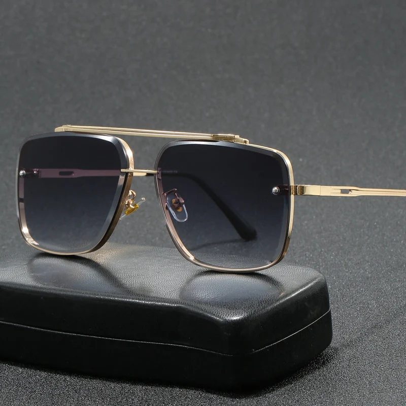 Damer elegant kvadratisk designer solbrille Luvikno
