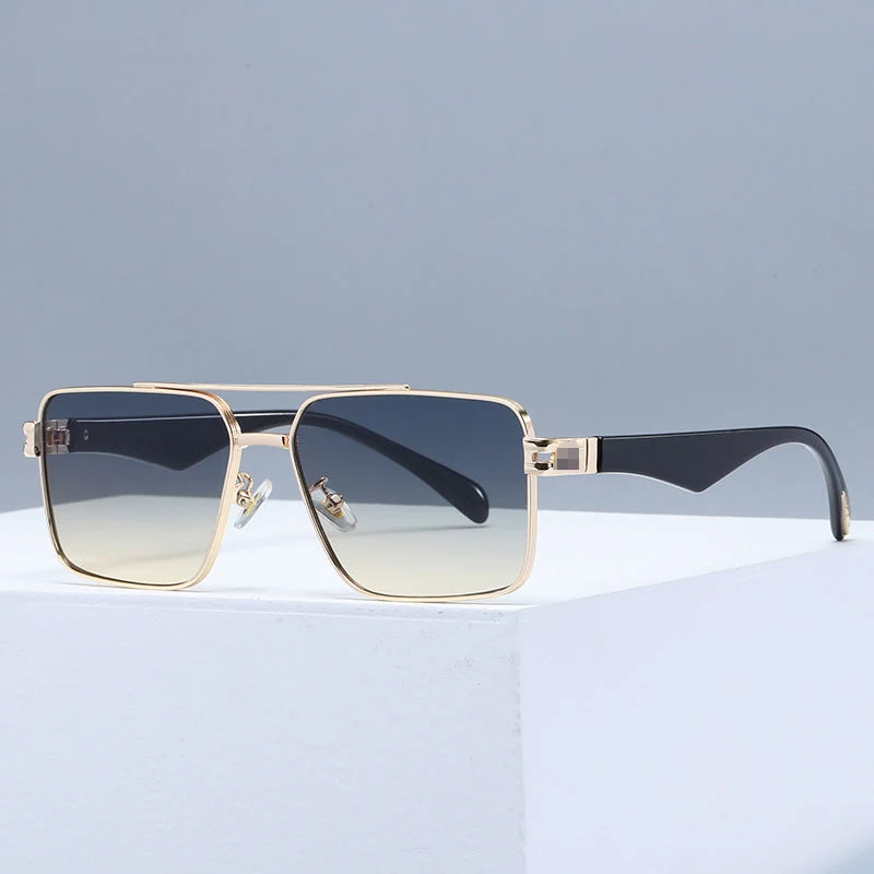Dame designer solbrille med ekstravagant metallramme Luvikno