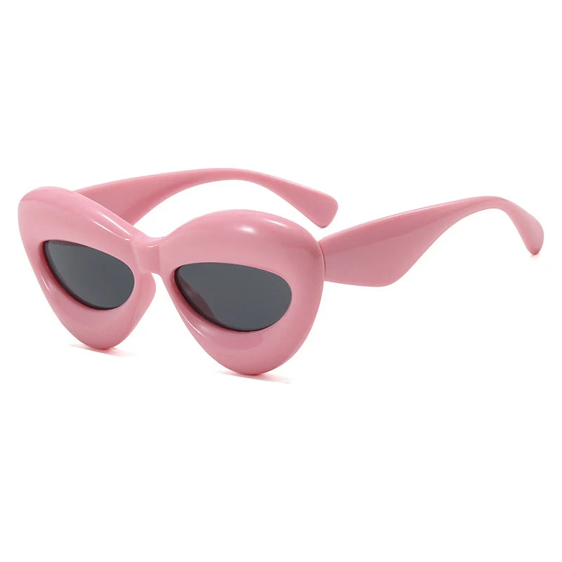 Dame Cat-Eye solbriller med innovativt plastramme Luvikno