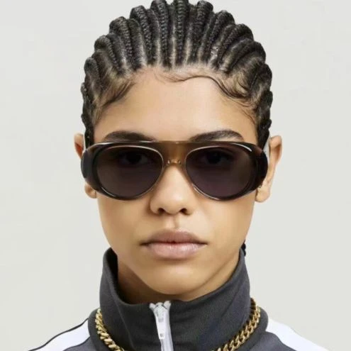 Dame eksepsjonell solbrille i trendy skilpaddesign Luvikno