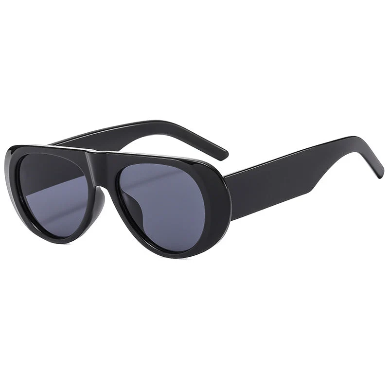 Dame eksepsjonell solbrille i trendy skilpaddesign Luvikno
