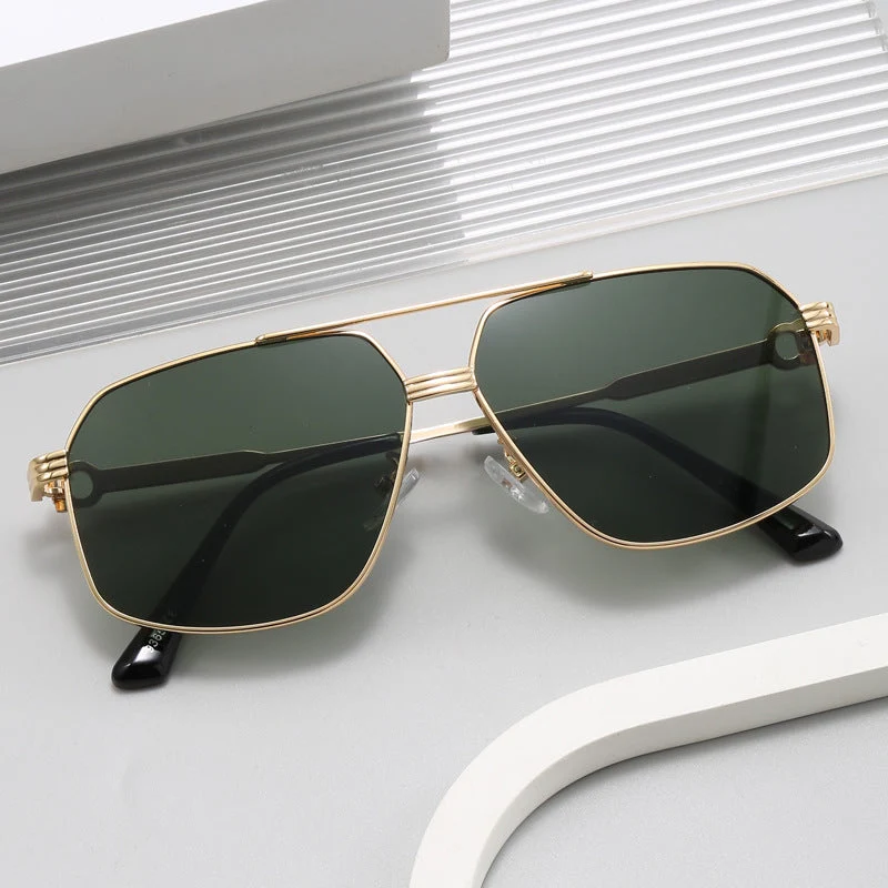 Dame stilige oversized solbriller med diamantformet ramme Luvikno
