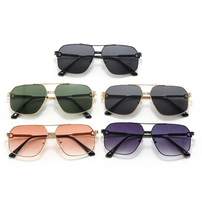 Dame stilige oversized solbriller med diamantformet ramme Luvikno