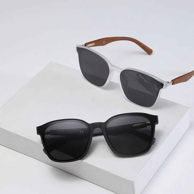 Dame stilige oversized solbriller med treakenter Luvikno