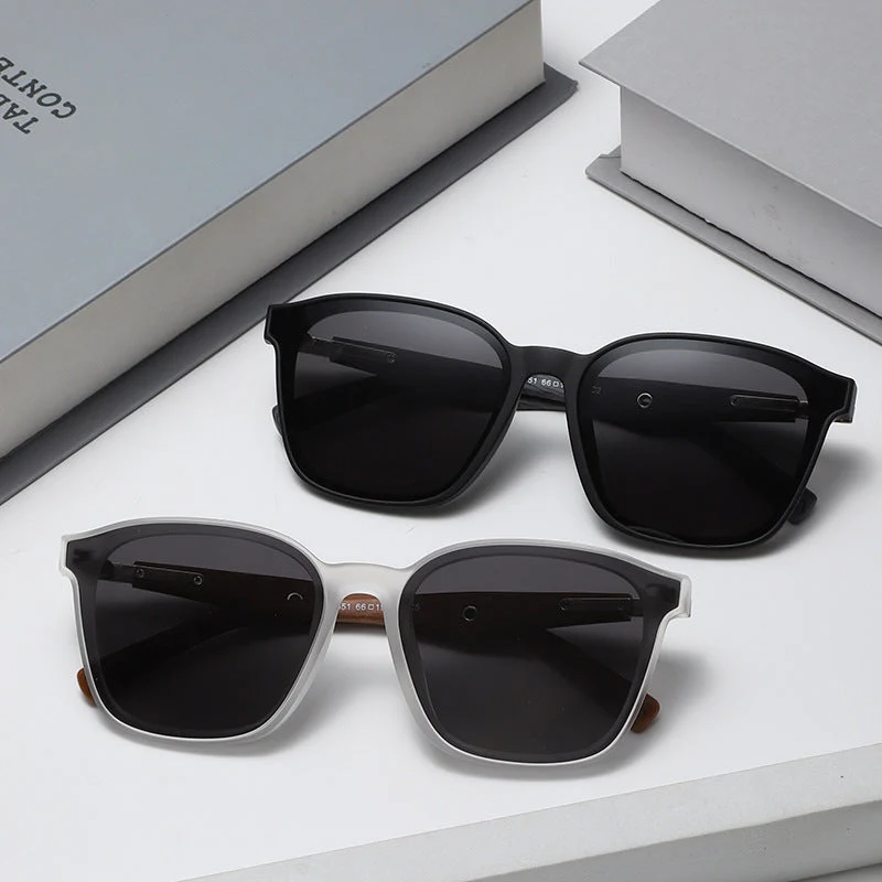 Dame stilige oversized solbriller med treakenter Luvikno