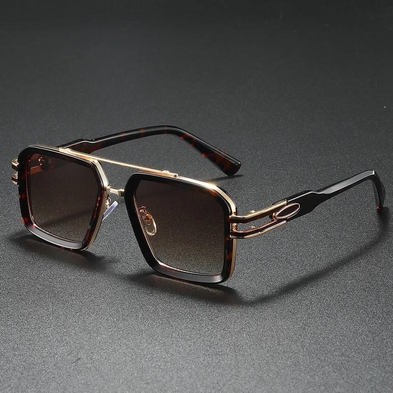 Dame moteriktig solbrille i moderne kantet design Luvikno