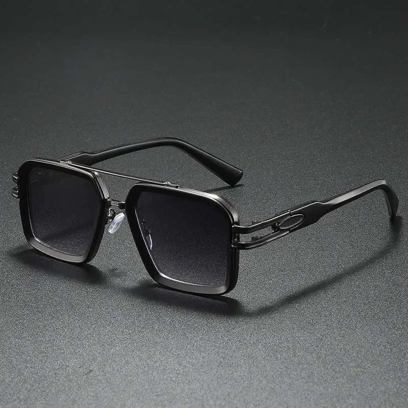 Dame moteriktig solbrille i moderne kantet design Luvikno