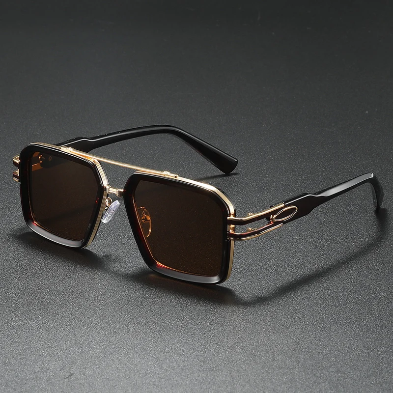 Dame moteriktig solbrille i moderne kantet design Luvikno