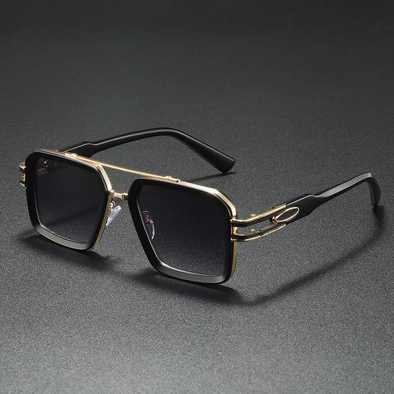 Dame moteriktig solbrille i moderne kantet design Luvikno