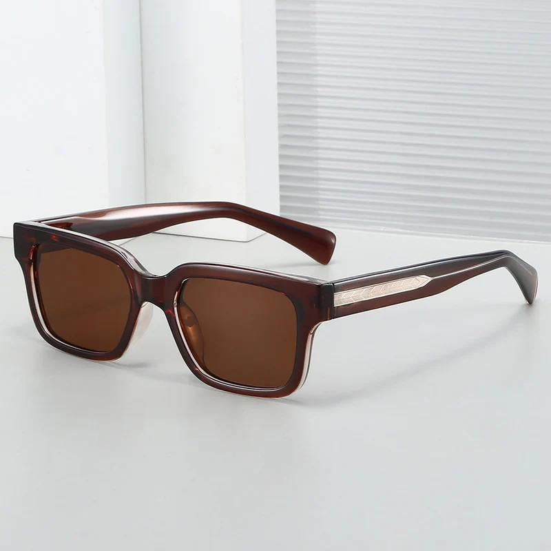 Damer trendy firkantet solbrille Luvikno