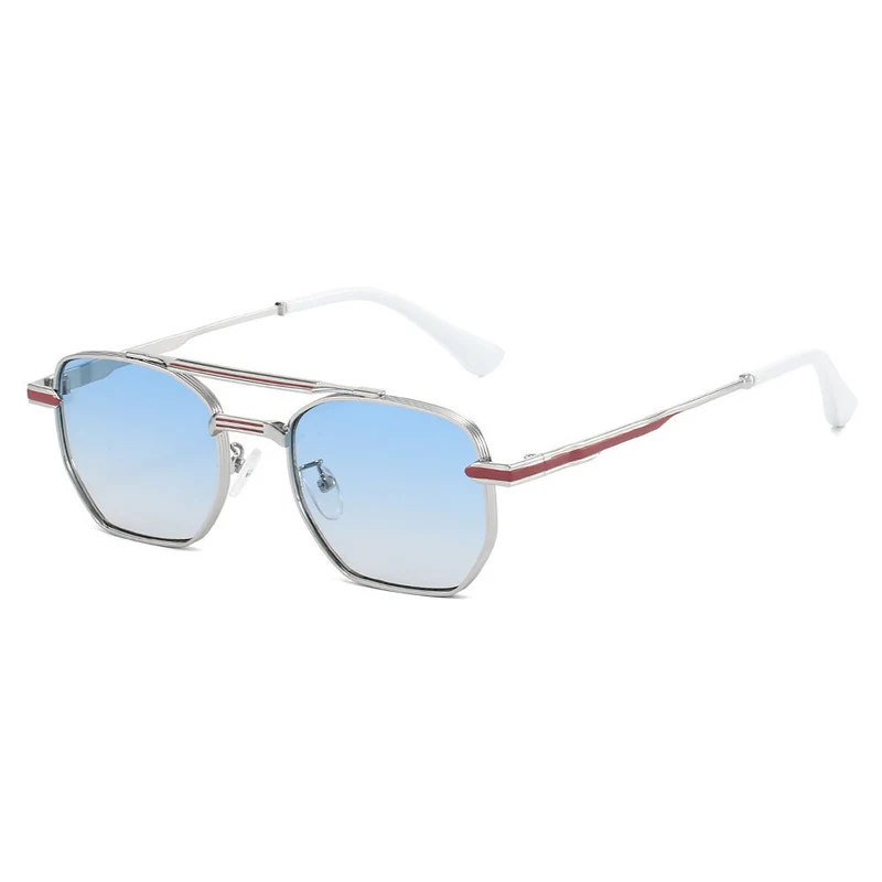 Dame moderne geometrisk solbrille Luvikno