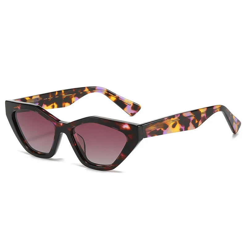 Dame Cat-Eye solbrille med unikt design og høy kvalitet UV-beskyttelse Luvikno