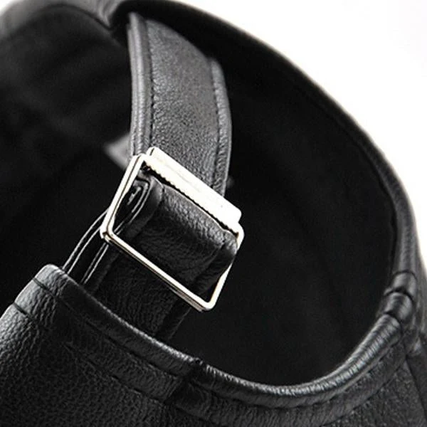 Stanley – Stilfull herre baseball cap med skinnlook | Luvikno