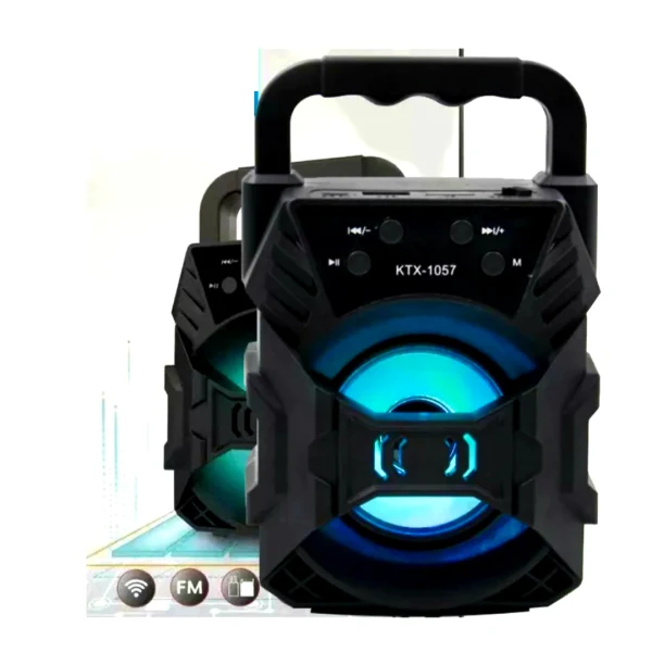 SoundPulse Trådløs Høyttaler – Bluetooth Høyttaler med FM, USB & Lysshow | Luvikno