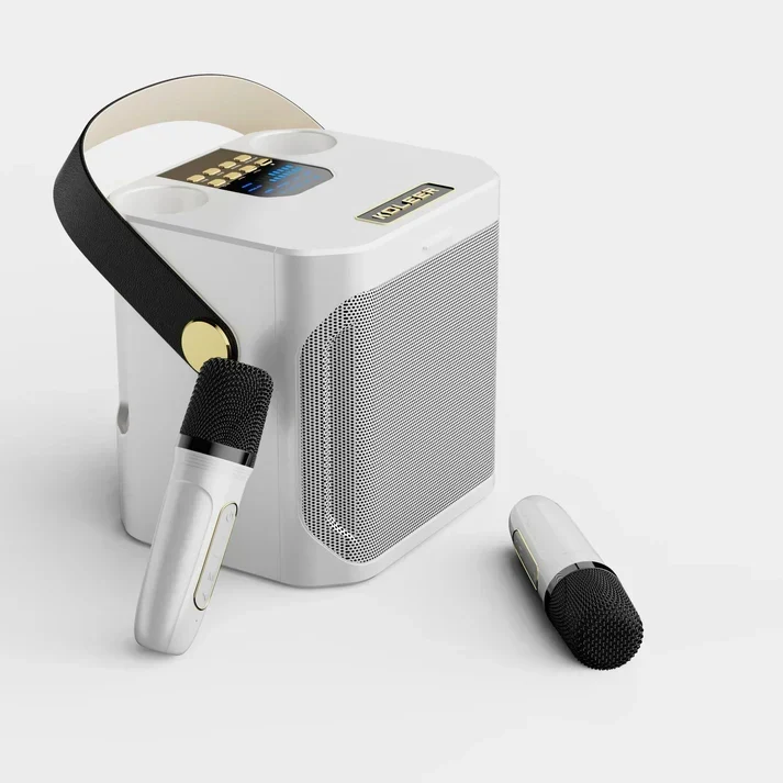 SoundJoy Karaoke Høyttaler – Bærbar Bluetooth Boombox med 360 Surround | Luvikno