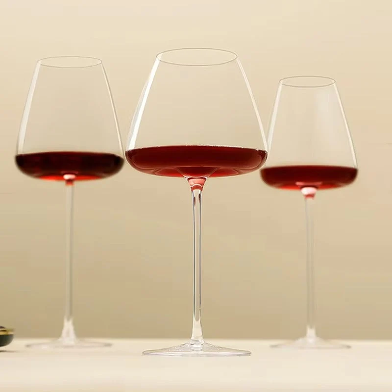 Sett med 2, 4 og 6 Håndlagde Krystallvins- og Champagneglass - 4 Størrelser | Luvikno