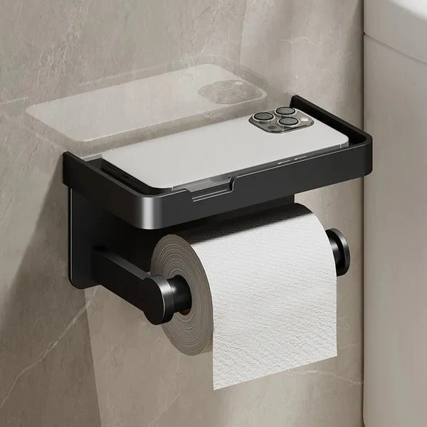 Saniflex Multifunksjonell Toalettpapirholder – Moderne Design og Praktisk Funksjonalitet | Luvikno