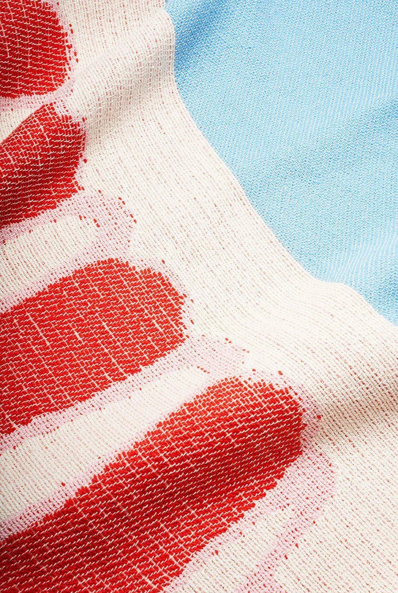 Cotton Beach Towel or Mini Blanket "Lollipop" by Michele Rondelli