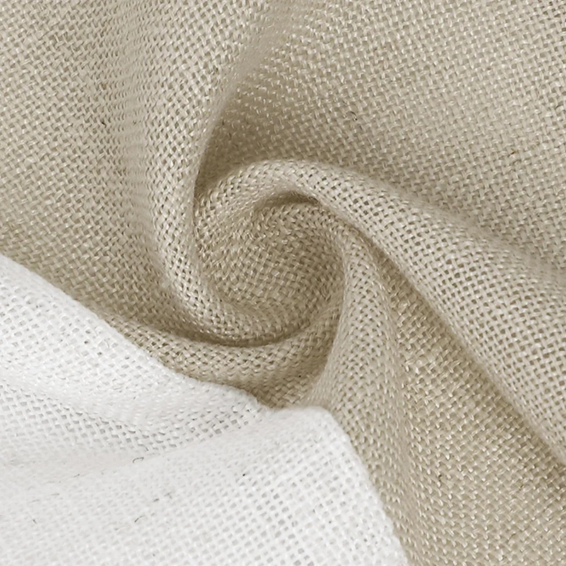 Garvee Tende per Cucina con Bottoni Patchwork Semitrasparenti Lino e Poliestere per Bagno e Camera da Letto 69x76cm Marrone
