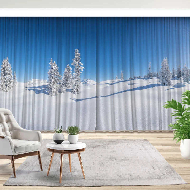 Fotovorhang "Verschneite Winterlandschaft"