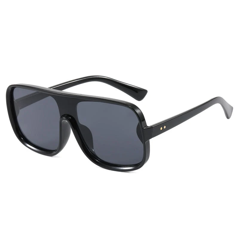 Dame fashionable oversized solbriller i futuristisk design Luvikno