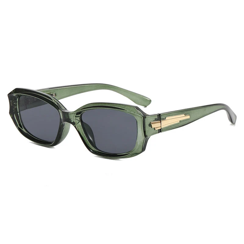 Dame moteriktig oversized solbrille med unik ramme Luvikno