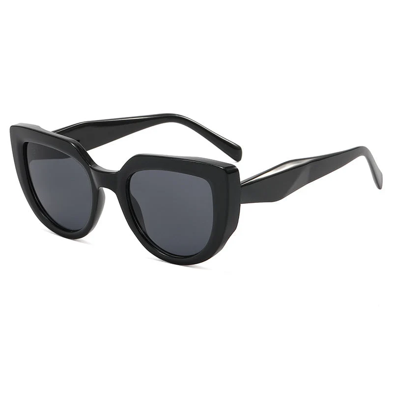 Dame moterik oversized solbriller med unikt design Luvikno