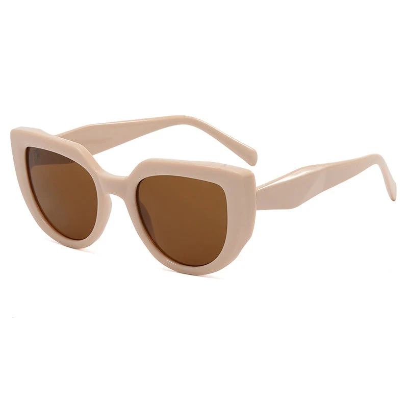 Dame moterik oversized solbriller med unikt design Luvikno