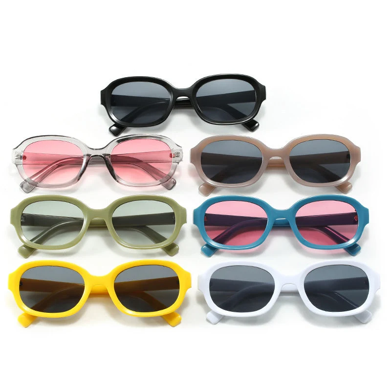 Dame moteriktig geometrisk solbrille med UV-beskyttelse Luvikno