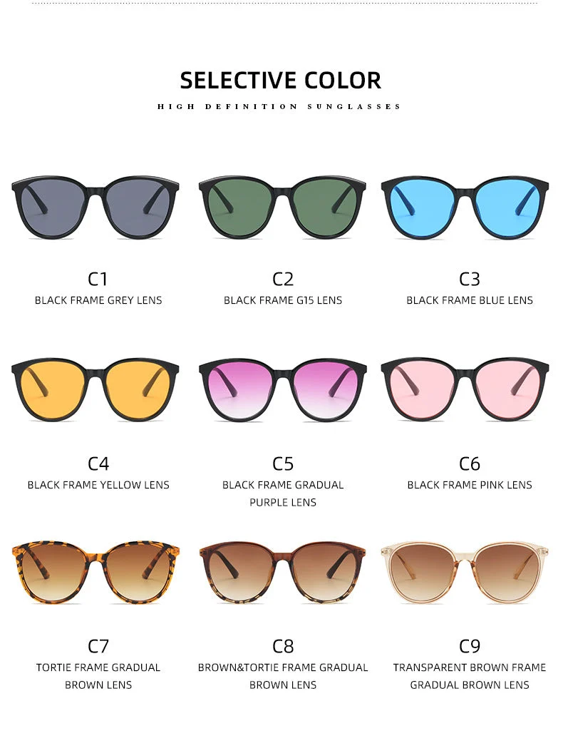 Dame Moderne Cat-Eye Solbriller med speilende glass Luvikno