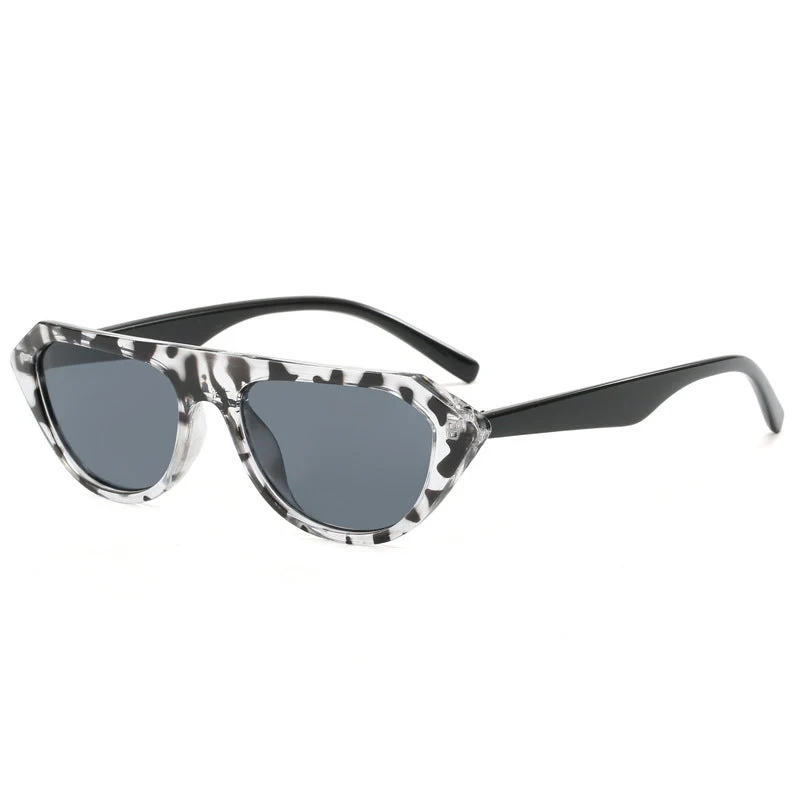 Dame moteriktig asymmetrisk solbrille Luvikno