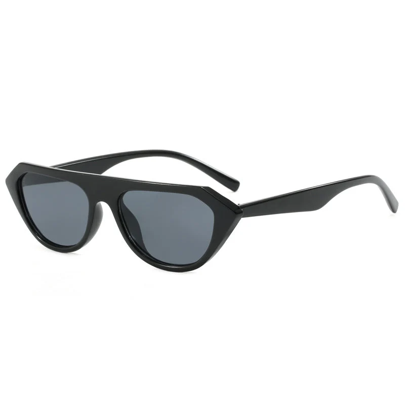 Dame moteriktig asymmetrisk solbrille Luvikno