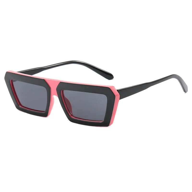 Dame geometrisk solbrille i trendy design Luvikno