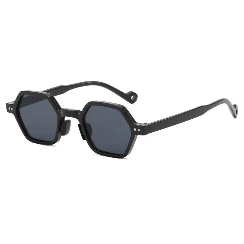Damer Geometrisk Solbrille i moderne Hexagon-design Luvikno