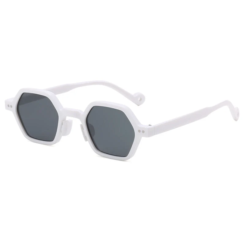 Damer Geometrisk Solbrille i moderne Hexagon-design Luvikno