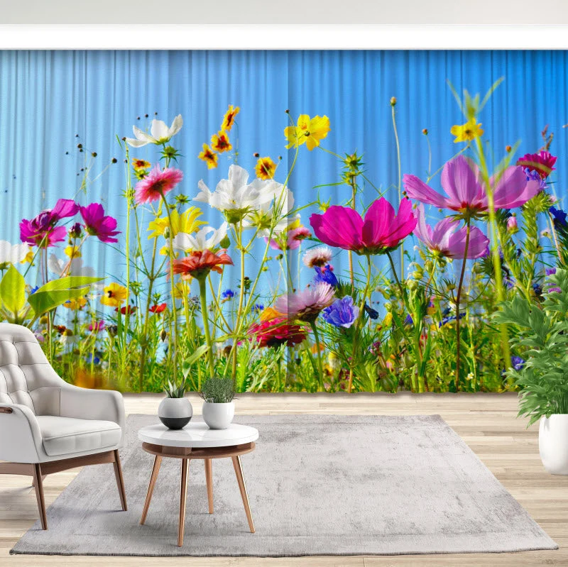 Fotovorhang "Bunte Blumenwiese"