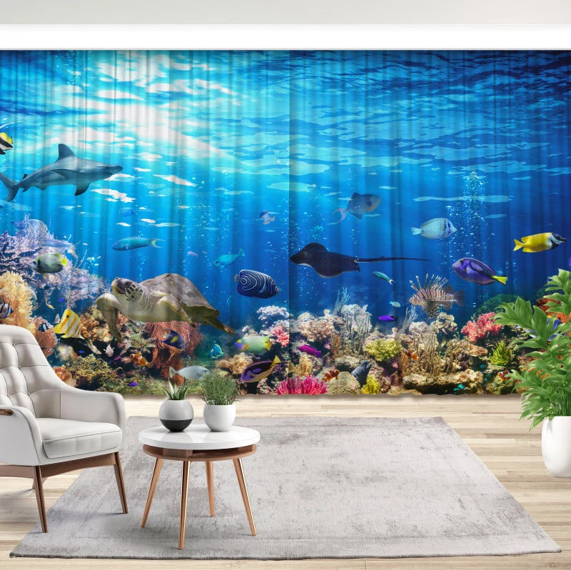 Fotovorhang "Unterwassertiere"