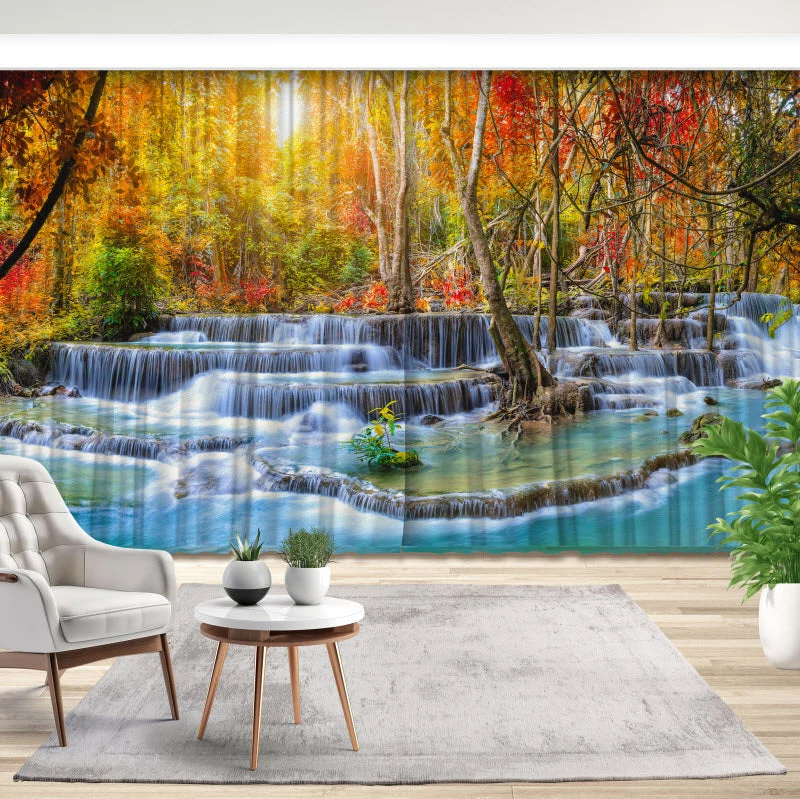 Fotovorhang "Wasserfall im National Park"