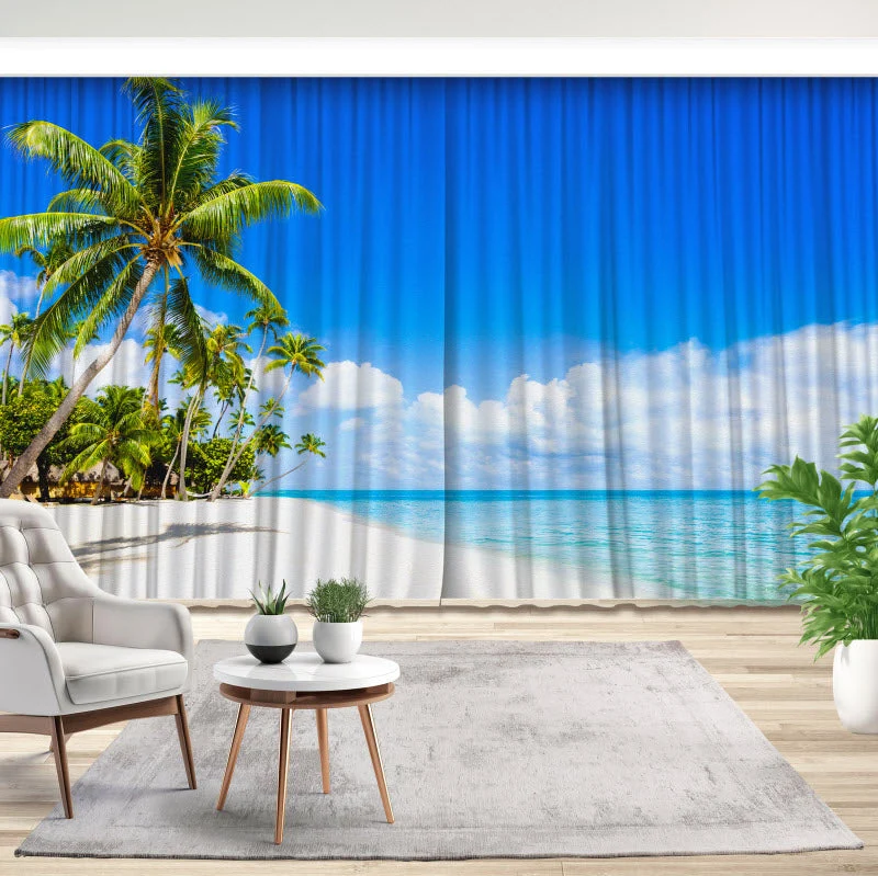 Fotovorhang "Kristallklares Meer"