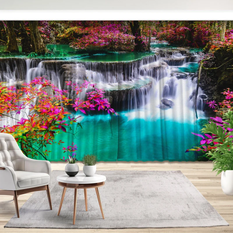 Fotovorhang "Wasserfall in Thailand Kanchanaburi "